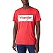 Produktbild Wrangler Mens Logo Tee T-Shirt, ROCOCCO RED, XL