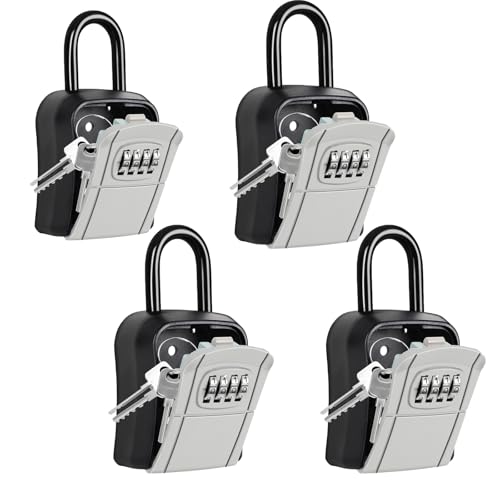 Portable Key Lock Box,Key Holder Safe Security Lock Box for