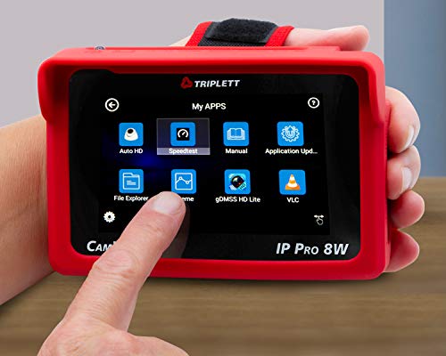 Image of Triplett 8066 CamView IP Pro-8W CCTV Camera Tester with PoE, Network Test, and 4 inch IPS Touchscreen - NTSC /PAL, HD-CVI 3.0, AHD 3.0, HD-TVI 3.0