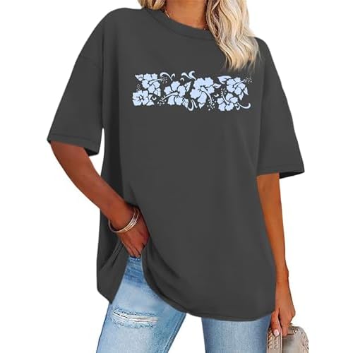 Womens Oversized Tshirt Graphic Tees Crew Neck Summer Short Sleeve Loose Fit Tops 2026