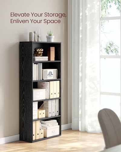 image for VASAGLE CUSTOS Collection - Bookshelf, 5-Tier Bookcase, Book Shelf, Op