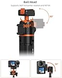 21"/54cm Mini Tripod Selfie Stick for DJI Osmo Action 5 Pro/4/3, Osmo 360, 2-in-1 Portable Extendable Volg Handle Stand for Travel - Accessories for DJI Osmo Action - Image 4