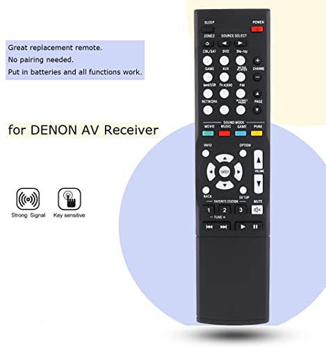 Replacement Remote Control Fit For Avr-X3300W Avr-1612 Avr-S910W Avr-S510Bt Avr-X1200W Denon Av Receiver #TOP3