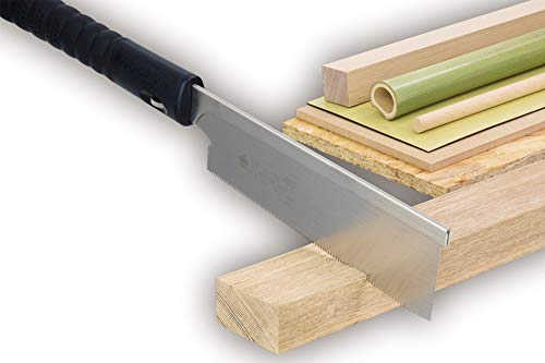 Gyokucho Japanese Pull Saw, Dozuki Style, 180mm Blade Length (Rubberized Grip) thumbnail 2