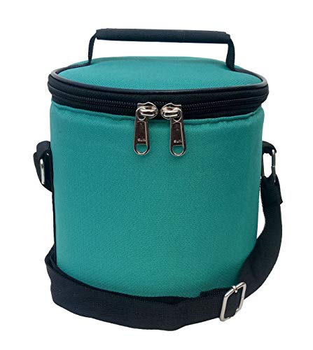 Image of Insulated Lunch Bag, Polyester, Water Resistant, for Office, School /Collage and Travelling, 1 Litre (Without Containers, Size-6.5 X 6 X 6)