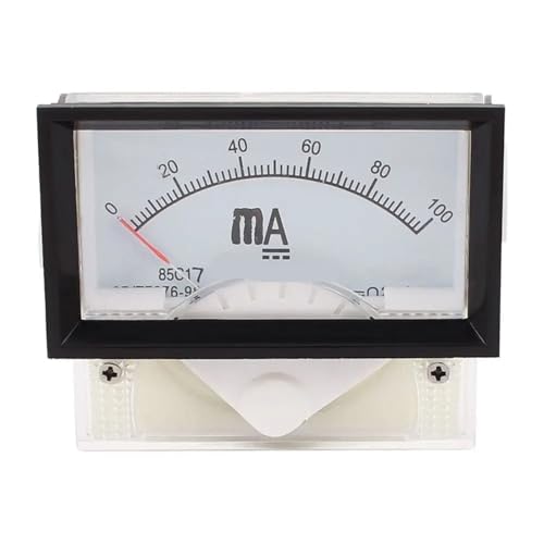 Ampèremètre analogique 85C17 DC cadran de mesure de courant pour panneau