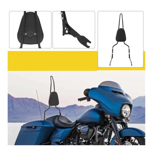 Dossier passager amovible avec coussin confort pour Road King et Electra Glide 2009-2023