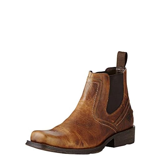 Ariat mens Midtown Rambler Western Boot , Barn Brown , 8 D US
