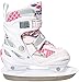 Roces 450655 Women's Model Moody Ice Skate, US 13jr-3, White/Pink