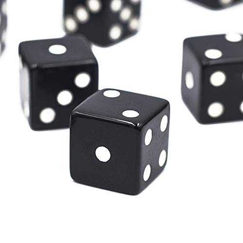 image for IALNAI 50-pack16MM Solid 6-Sided Game Dice for Board Games and Teachin