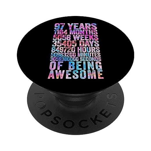 Divertida camisa de cumpleaños 97 Old Meter Divertidos regalos de 97 años PopSockets PopGrip Intercambiable