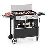 Captiva Designs 27 in Flat Top Griddle Grill with Ceramic...