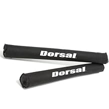 DORSAL Round Crossbar Surfboard Longboard Snowboard SUP Surf Roof Rack Pads 28 Inch