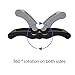 AimiDream V Bar Landmine Handle Attachment for Barbell Bar, Solid Multi-Grip Landmine Handle Attachment with Non-Slip Rubber Handle, Fits Olympic Bars Strength Training Bars,Black