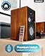 MAJORITY D100 Bluetooth Lautsprecher Boxen für Stereoanlage | 100W Regallautsprecher | Xtra BASS Aktivlautsprecher | HDMI ARC Speaker | Premium-Holz Regal-Lautsprecher | Studio HiFi Lautsprecher