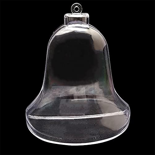 Bestpysanky SGH-0025 Set Of 3 Clear Plastic Bell Ornaments 3.7 Inches  thumb #4