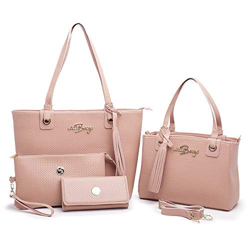 Bolsa Feminina Lorena Sacola Carteira Kit 5 Peças Willibags (Nude)