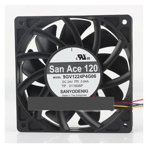 Ventilateur 24 V CC 9GV1224P4G01 pour refroidissement industriel de châssis 120x120x25 mm
