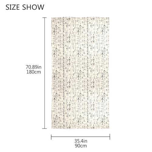 Chinese Style Letter Retro Long scarf shawl cute silk hair scarf for sleeping for neck bufandas para mujer4