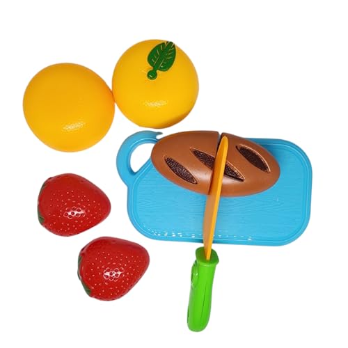 Brinquedo Kit Comidinhas De Velcro Cozinha Frutas De Cortar Infantil Com Frutinhas 8 peças Pedagógic