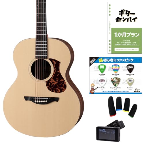 James J-100A 超初心者セット SPT -スプルースデザイントップ- アコースティックギター ギグケース付属 小ぶりなボディ 細めなネック 弾きやすさの調整可能(アジャスタブルサドル) ジェームス