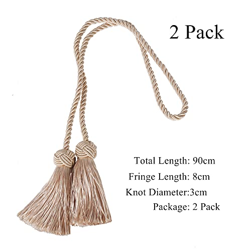 FOGAWA 2 Pezzi Corda per Tende con Fermatenda in