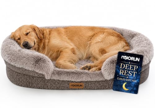 Miorun Fluffy Orthopedic Dog Beds Large Sized Dog, 43" Bolster Sofa Bed by Miorun - Used condition - US$66.49