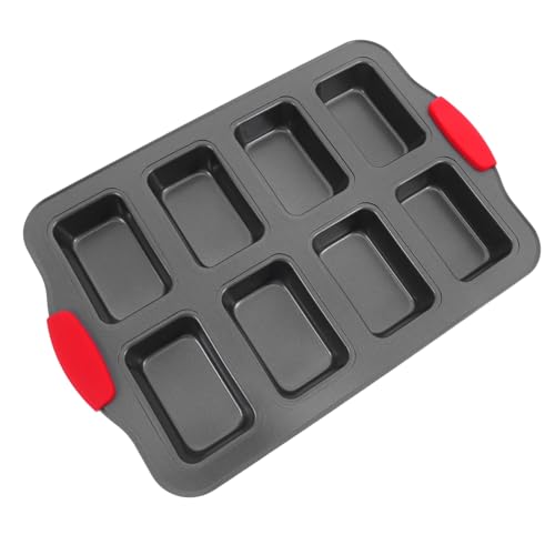 Cabilock Stainless Steel Cavity Non Stick Cake for Versatile Baking Rectangle Muffin Pan with Heat Handles for Cakes and Cupcakes Effortless Cleaning