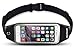 uFashion3C Running Belt Waist Pack for Phone and Keys - fits iPhone X 8 7 6s 6 Plus, Galaxy Note 8 5, S8 Plus, S7 Edge, J7 - Water Resistant Reflective Fitness Workout Fanny Pack for Men and Women
