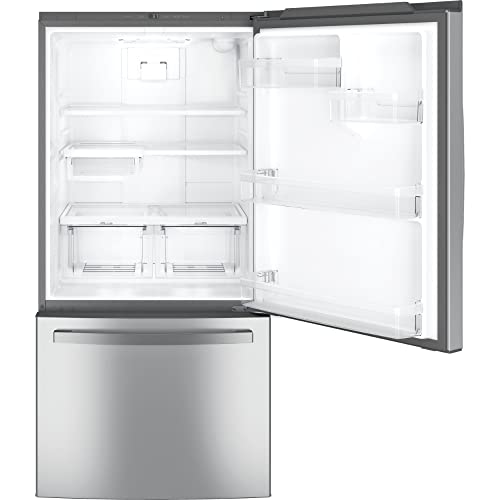 Ge GDE25EYKFS 24.8 Cu. Ft. Bottom Freezer Refrigerator In Fingerprint Resistant Stainless Steel Standard Depth Energy Star thumb #3