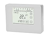 SM-PC®, Digital Funk Raumthermostat Thermostat programmierbar Touchscreen #829 Ivory/weiss