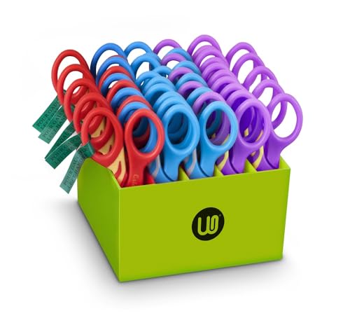 Ciseaux Caid 13 cm lot de 25 paires ergonomiques droitier et gaucher