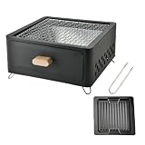 Graticola per Barbecue, con Padella Grill, Piccolo Barbecue Affumicatore Barbecue All'aperto Campeggio Escursionismo Picnic (Color : B)