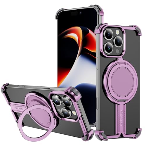 Coque iPhone 16 Pro magnétique en métal minimaliste haut de gamme antichoc et ultra légère