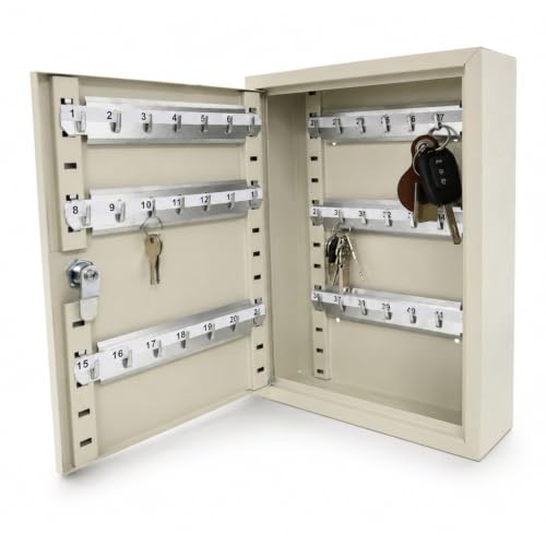 Caja de seguridad para llaves con 42 ganchos y cerradura de combinación 2