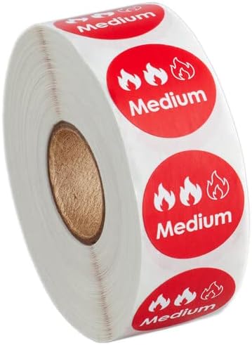 1000 Stickers Roll Sausage, Egg and Cheese Permanent 1 Inch Round Label Sticker image 4
