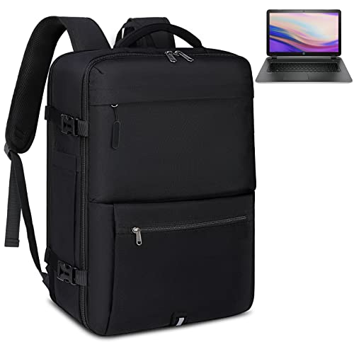 IGOLUMON Travel Cabin Bags Large Laptop Backpack 17 Inch Men Water Resistence Hand Luggage Bag Carry On Backpack Black