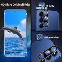 LiiLaa Schutzfolie für Samsung Galaxy S25 Plus/S25+ 5G für Panzerglas, 2 Stück Gehärtete Glas Schutz Folie mit 2 Stück Kameraschutz, 9H displayschutzfolie Ultra-klar Schutzglas – Ansicht 5