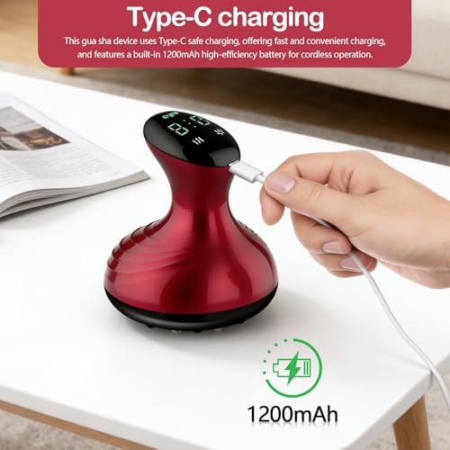 Brosse méridienne et ventouse électrique de massage chauffante infrarouge