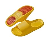 [LIFEBIT+] 日本上陸 理学療法士推奨 高耐久 強力グリップアシストサンダル 妊婦 シニア スリッパ メンズ 介護施設でも採用 滑り止め 国際規格ISO13287試験クリア (イエロー)