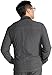 Cherokee Men's Zip Front Jacket with 3 Pockets, Moisture Wicking 360° Stretch Technology - CK394A, L, Heather Pewter