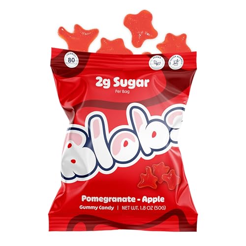 Blobs Healthy Candy, Low Sugar &amp; High-Fiber Gummies, Pomegranate-Apple