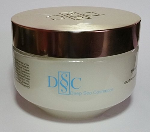 Deep Sea Cosmetics | Energizing Body Salt Scrub | Dead Sea Salt Scrub With Natural Oils, Green Tea, Lavender and Eucalyptus Extracts - 14.4 Oz