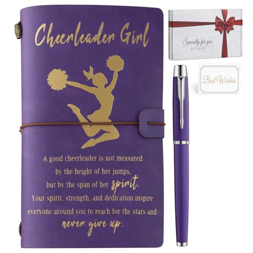 Cadeau de pom-pom girl pour entraîneurs journal en cuir pour tactiques de cheer squad