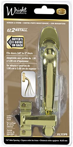 Wright Products - Villa Pull Handle For Screen And Storm Doors, Brass Plated #TOP3