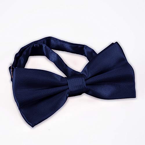 Avantmen Men's Bowties Formal Satin Solid - 12 Pack Bow Ties Pre-Tied Adjustable Ties For Men Many Colors Option In Bulk #TOP2