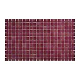 The Tile Doctor Recycled Glass Tile for Kitchen Backsplash, Bathroom and Pool Decor, Durable and Eco-Friendly Wall Decor, Easy to Clean Kitchen Wall Tile, Sample 6 x 6 in.(Red)