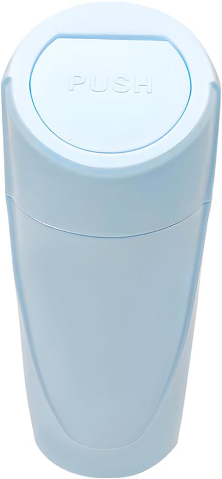 Sun Walker Car Trash Can Bin with Lid, Leakproof Mini Cup Holder Garbage Bin Portable Storage Container, Multipurpose Cup Type Dustbin Interior Organizer for Vehicle Home Office (Pink)