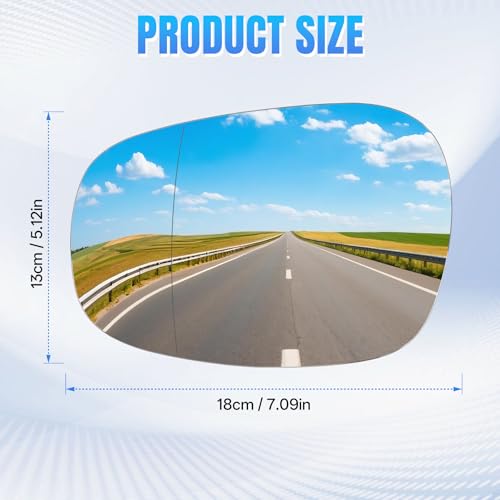 Convitex Wing Mirror Glass Left Side Heated Replacement for BMW 1 Series E81 E88 BMW 3 Series E90 E91 E92 E93 (2009-2012) Car Passenger Near side OEM 51167252893 - Image 6