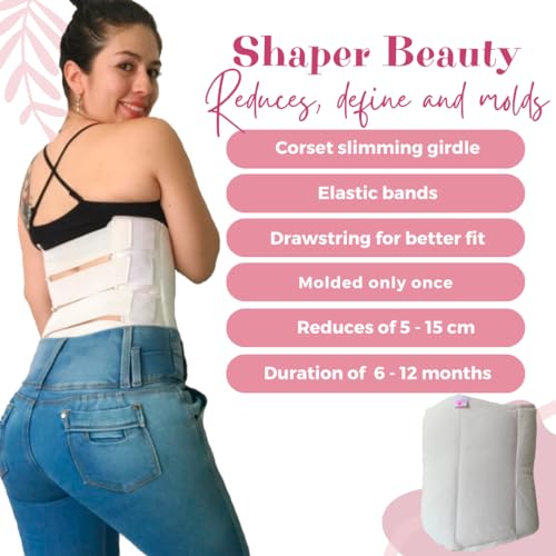 Faja de yeso Beauty colombiana, reduce, moldea y define abdomen y cintura.3